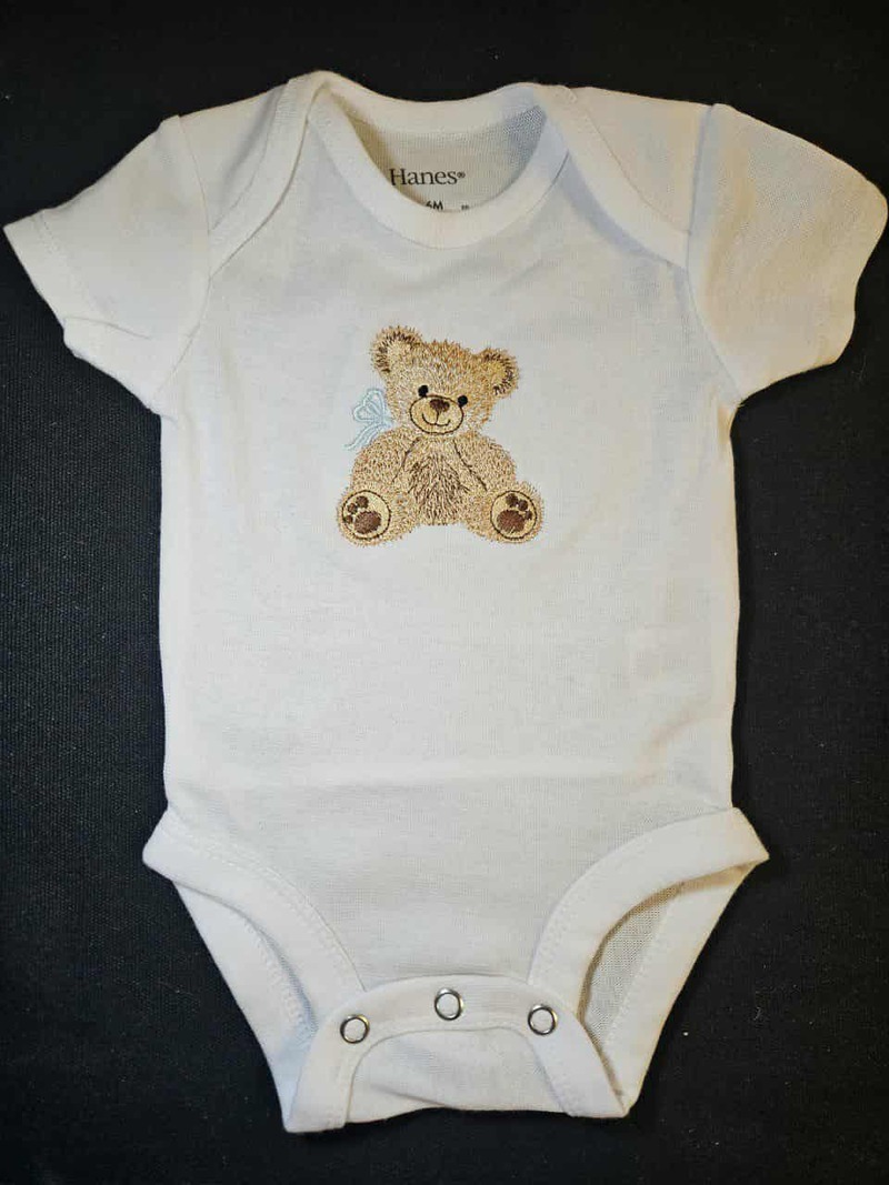 blue teddy onesies $20 sizes 000 - 2 