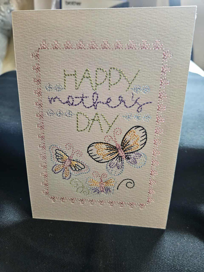 5x7 embroidered card $10